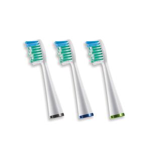 3 x Waterpik Standard Brush Heads, Replacement Tooth Brush Heads For Former Sensonic/Complete Care Models, SRRB-3W, 3 Count