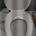 Brondell Bidet Toilet Seat Non-Electric Swash Ecoseat, Fits Elongated Toilets, White - Dual Nozzle System, Ambient Water Temperature - Bidet with Easy Installation