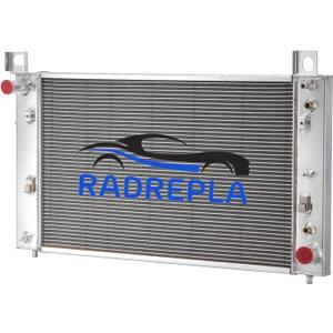 CU2334 Aluminum Radiator for 1999-2013 Chevy Silverado 1500 Tahoe GMC Sierra 1500 Yukon V8 1 Row Radiador Crossflow Radiators 2000 2001 2003 2004 2006 2007 2008 2009 2010 2011 2012