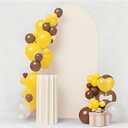 Beige 6.6 FT Arch Backdrop Cover, Beige Wedding Arch Cover 6.6 FT,Chiara Backdrop Covers for Party Decor