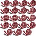 Riakrum 18 Pieces Graduation Cords Bulk 2026 Graduation Polyester Yarn Honor Cords 67 Inch Braided Honor Ropes with Tassels for College Students (Black,Red and White)