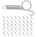 40 Pack Multi-Functional Metal Finger Spring Latch Hook for Rabbit Cage Door Dog Crate Lock Cat Door Latch for Fixing Small Animal, Rabbit, Dog, Parrot, Guinea Pig,Squirrel