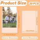 4 x 6 Inches Photo Sleeves Rigid Cards Sleeve Protectors Waterproof, Non-Tear Clear Sheet Protectors for Sports Cards, Photos & Trading Cards(20 Pack)