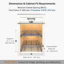 2 Tier Pull Out Cabinet Organizer - 8" W x 22" D Soft Close Slide Out Shelves with Shelf Liners - Pullout Drawers for Kitchen Cabinets, Pantry, Bathroom, Heavy Duty Steel Wire Baskets