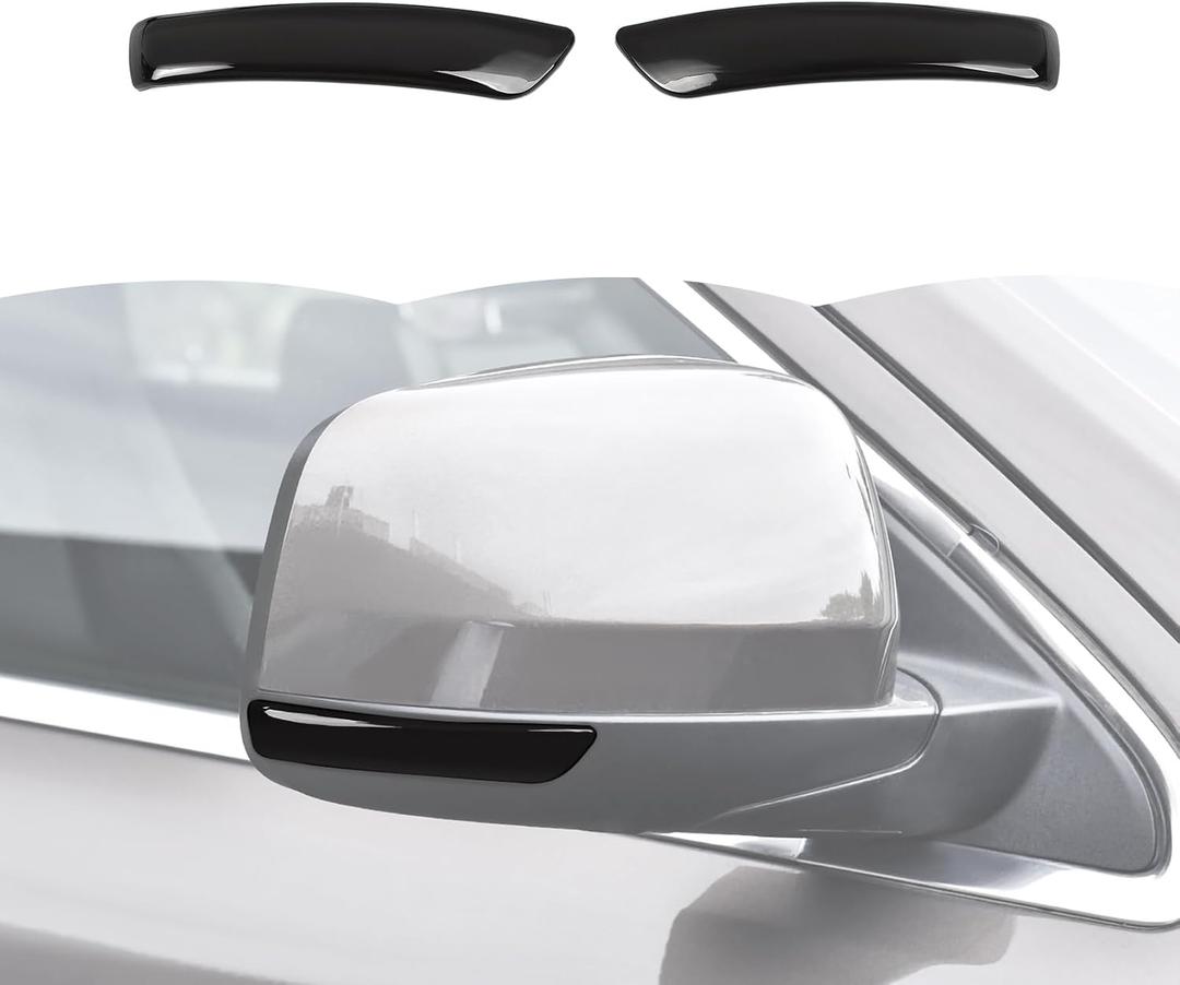RT-TCZ Smoked Black Rearview Mirror Turn Signal Light Cover Trim Decoration Exterior Accessories for Jeep Grand Cherokee 2011-2020,for Dodge Durango 2011-2016