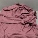 AMWAN Jersey Knit Cotton Duvet Cover Pale Mauve Full Size Solid Purple Bedding Sets T Shirt Comforter 3 Piece Mauve Color 1 with 2 Pillowcases Full(80/ x90/)