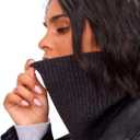 Winter Neck Warmer Scarf Neck Gaiter for Men Women, Windproof Neck Warmer Ski, Tube Circle Neck Scarves (Gray)