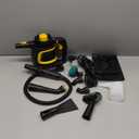 McCulloch MC1230 Handheld Steam Cleaner, 10 Minute Runtime, 11 Accessories: Jet Nozzle, Brushes, & More - Built for Home, Tile, Grout, Carpet, Furniture, & Personal Car Detailing