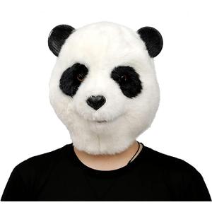 Creepy Party Panda Mask Animal Head Mask Deluxe Novelty Christmas Costume Party Latex Animal Head Mask