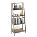Furinno Ladder Bookcase Display Shelf, 5-Tier, French Oak