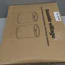 White Linen Tall Drum Lamp Shades Set of 2, 10"Top x10" Bottom x 13"High, Lampshade Replacement for Table Lamp Floor Lamp, Natural Linen Lampshades, Spider, Harp Holders Included, Easy Assembly