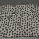 Grey Gray Cream Pillow Covers 12x20 Set of 2 Boho Design Polka Dot Throw Pillows Modern Brush Strokes Print Decorative Pillowcase Lumbar Cushion Cover Linen Case for Home Sofa Couch Bed