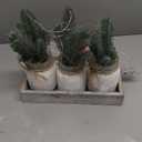 Christmas Centerpieces for Tables, Table Decor with Mason Jar, Flowers Picks, Farmhouse Wood Tray, 23 Pcs Christmas Winter Table Decorations Centerpieces, Xmas Holiday