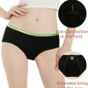 INNERSY Period Underwear for Teens Girls Cotton Leak-Proof Menstrual Panties 3-Pack (S)