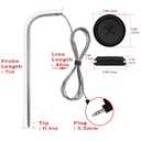 Replacement Meat Probes for Traeger Wood Pellet Grill, 2 Pack High-Temperature BBQ Waterproof Digital Thermostat Probe