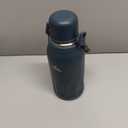 Insulated Water Bottle with Handle and Strap,Vacuum Travel Tumbler with Cup Lid,Thermo Coffee Cup for Hot Cold Drinks 40 OZ,Navy Blue