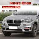 Front Bumper Grille Cover Compatible with BMW X5 F15 2014-2018 Lower Bumper Face Bar Grille Trim Left & Right, Replaces 51117303113 51117303114 BM8261234 BM8261233 (Silver)
