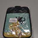 GOOZHO Funny Black Cat Flower Pot Holders with Pockets, Cat Kitchen Decor, Abstract Painting Black Kitten Oven Pot Holders Heat Resistant Oven Mitts Hot Pads for Kitchen Baking Cooking