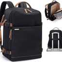 GOLF SUPAGS Laptop Backpack with Separate Laptop Compartment Fits 15.6 Inch Notebook Large Capacity Computer Bag for Women Work Travel College Backpacks (Black)