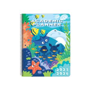 Dated Primary Student Planner 2025-2026 Academic School Year, Large (8.5" by 11") Block Style Datebook with Classic Primary Block Cover