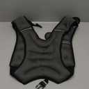 Weighted Vest, 6lb/8lb/12lb/16lb/20lb/25lb/30lb Weight Vest with Reflective Stripe, Weighted Vest for Men Women Workout Equipment for Strength Training, Running, Jogging, Fitness, Weight Loss (Grey with Bag)