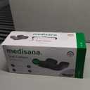 Medisana Seat Cushion, SC 100 Seat Cushions for Office Chairs, Car Seat, Wheelchair - Sciatica & Tailbone & Coccyx Pain Relief Pillow for Driver Sedentary, Christmas White Elephant Gifts for Adults (Large, Grey)