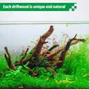 Driftwood for Aquarium Natural Aquarium Wood for Aquascaping Fish Tank Decorations Reptile Tank Decor (Natural Driftwood 12-16" 1 Pack+Protein Cotton)