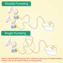 PumpMom-us Replacement Tubing for Medela New Pump in Style Maxflow Breast Pump, Compatible with Medela Spare Breastpump Parts Tubes