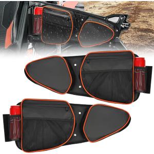 RZR Side Door Bags with Removable Knee Pad, UTV Storage Side Tool Bags Waterproof TPU Front Door Side Storage Bag Compatible with 2014-2023 Polaris RZR XP 1000/4, Turbo, Turbo S, 900XC, S900, S1000