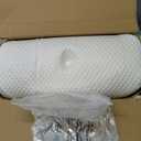 Osteo Cervical Pillow for Neck Pain Relief, Hollow Design Odorless Memory Foam Pillows with Cooling Case, Adjustable Orthopedic Bed Pillow for Sleeping, Support for Side Back Sleepers (Queen(25.5*16.5*5.2/4.1 inches), White)