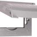 BELL MX1250S 1-Gang Flip Weatherproof Cover, Universal Metal 12-in-1 Outlet Outdoor Receptacle Protector, Vertical/Horizontal, Gray