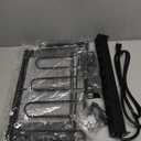 CCCEI Modular Power Tool Organizer Wall Mount with Charging Station. Garage Drill Storage Shelf with Hooks, Heavy Duty Rack, Tool Battery Holder Built in 8 Outlet. Gift for Men. Black, 1 Pack.