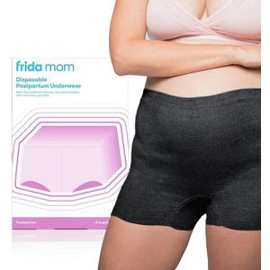 Postpartum Disposable Boyshort Underwear, Size Petite (waist 23"-34" stretched)
