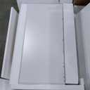 Makeup Vanity with Lighted Mirror & Electrical Outlet - 2 Shelves, 2 Drawers, Bottom Storage - Comes with Upholstered Stool White