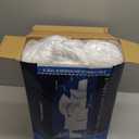 Cooling Side Sleeper Pillow for Neck and Shoulder Pain, Luxury Shredded Memory Foam Curved Bed Pillows for Sleeping Set of 2- Adjustable King Size- Washable Cover Crescent White