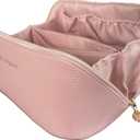Large Travel Makeup Bag  Waterproof Cosmetic Case, Portable Beauty Organizer with Fixed Divider, Spacious Toiletry Bag for Skincare, Brushes & Accessories, Durable Handle (The Girls I)