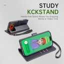 FLIPALM Wallet Case for iPhone 17 Series with Wrist Strap - PU Leather Folio Flip with Credit Card Holder & Kickstand, Protective Cover (Black, for iPhone 17 Pro Max)