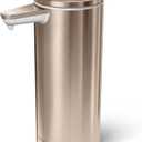 simplehuman 9 oz. Touch-Free Automatic Rechargeable Sensor Pump, Brushed Stainless Steel, New, Rose Gold