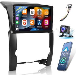 EKAT [2+64G] Car Radio for Kia Sorento 2009 2010 2011 2012, 10.1 inch Android 13 Touch Screen Sorento Stereo, Carplay/Android Auto/EQ Audio/SWC/Bluetooth/26 Ul Desktop Themes