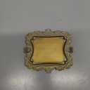 Vintage Decor for Home Bathroom Accessories Small Jewelry Tray Antique Ring Dish French Country Gold Trays Cute Brass Trinket Jewelry Plate Display Holder Baroque Moody Bedroom Wedding Decor Tray