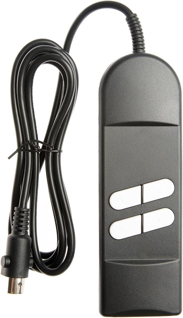 ICYANG Lift Chair Remote Replacement 5 Pin Power Lift Chair Recliner Hand Control, Catnapper Recliner Parts UP/Down 4 Button Roll line 180 Degree Electric Sofa Remote for Okin Power Recliners