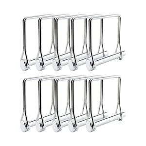 5/16" x 2" Trailer Hitch Pin 10 Pack, Heavy Duty Carbon Steel Hitch Locking Pins, Zinc Plated Rust-Resistant Coupler Pins for Utility Trailer, RV, Boat, Lawn Tractor, Farm Equipment