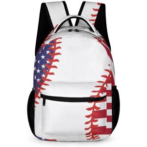 Baseball Backpack for Kids Girls Boys School, 16 Inches Cool Sports Bookbag for School