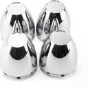 RTrhinoTuning 4 PCS 3.26" Bore Dome Center Cap for Rim 3 1/4" Wheel Center Caps, OD: 3.26"(83 mm) ID: 3.15"(80 mm) Wheel Caps Hubcaps, Chrome Silver