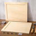 Cinnvoice 2 Pcs 19.5'' W x 23'' H Unfinished Pine Kitchen Cabinet Door