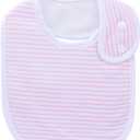 Hakochia Waterproof Baby Bibs Organic Cotton Super Soft and Absorbent With Adjustable Snap for Baby Boys and Girls