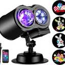 Brighter Easter Decorations Outdoor Lights, 2026 Upgraded Holiday Projectors with 19 HD Replaceable Slides (Ocean Wave & Patterns), Weatherproof Easter Projector Light Show