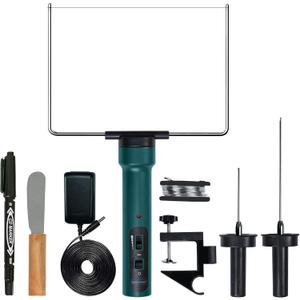 WINONS Hot Wire Foam Cutter with Temperature Controller and Light Indicator, WFC0008 Styrofoam Cutter with Max. Temp. - 400C, Polystyrene Cutting Tool for DIY Projects (Kit of 10)