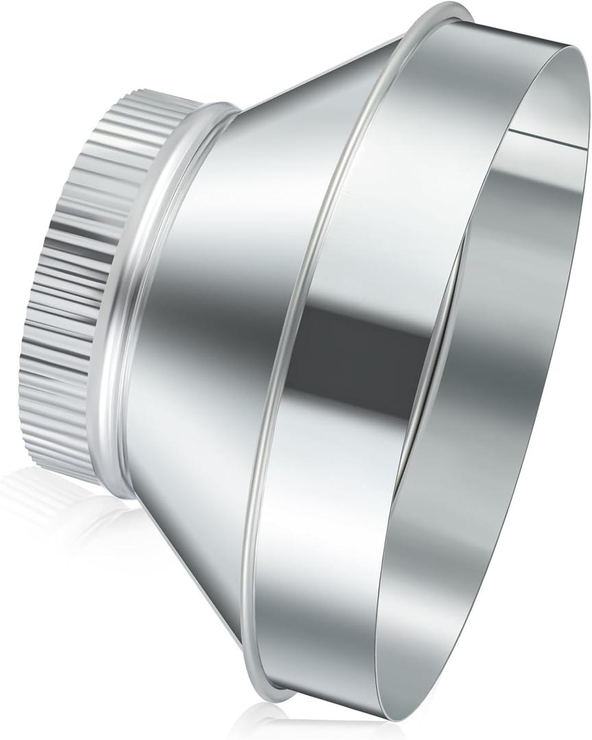 10 Inch to 6 Inch Duct Reducer Increaser Galvanized Steel Air Duct Adapter Round Crimped Pipe Connector Fitting Coupling for HVAC Ventilation Systems