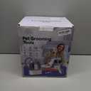 FOTING Dog Grooming Vacuum & Dryer Kit, 2.1L Double Dust Cup 10000pa Dogs Vacuums for Shedding Grooming, 6 in 1 Grooming Tools Cleaning, Low Noise Pet Grooming Vacuum for Dogs, Black